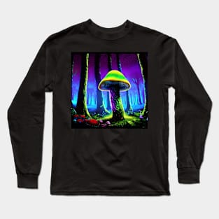 Shrooms Blacklight Poster Art 11 Long Sleeve T-Shirt